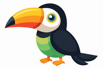 Cute cartoon lynx character with big green eyes and fluffy tail, illustrated in a vibrant and friendly style. Perfect for children's books, educational materials.