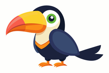 Cute cartoon lynx character with big green eyes and fluffy tail, illustrated in a vibrant and friendly style. Perfect for children's books, educational materials.