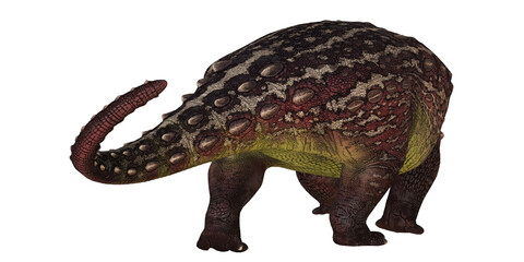 Realistic dinosaur model with textured skin