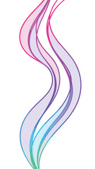 Colorful abstract wave design with transparency suitable for diverse design projects