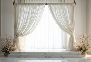 Simple interior decoration scene
