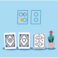 vector illustration of a set of icons for web