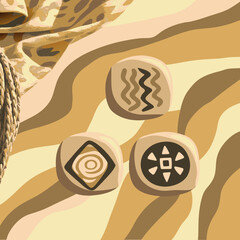 vector illustration of an abstract background with circles