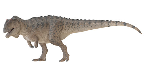 Majestic dinosaur model in detailed profile