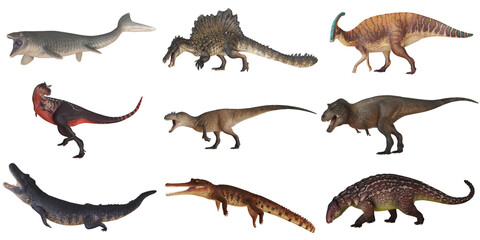 Diverse dinosaur and prehistoric animal models. © Ilie