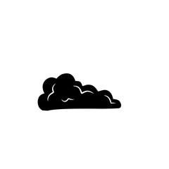 black cloud silhouette