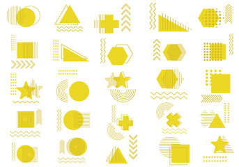 Memphis Style Geometric Elements Collection