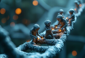 DNA Minion Art Close up