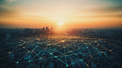 smart city, connection, network, reciprocity, the cityscape, social media, networking, systems, connects, the peak, of success, amid tall, innovative, graphs, statistics, analyze, business, potential,