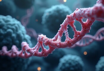 DNA Structure Art Scene