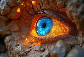 Mysterious Eye Art Close up