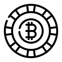 bitcoin digital currency icon