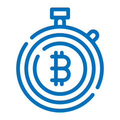 bitcoin stopwatch icon