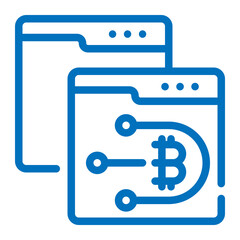 Fototapeta premium crypto website icon