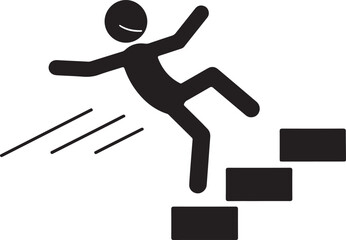 Running man silhouette vector icon: a symbol of speed, success, and athletic competition