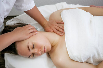 Buccal Massage Technique Performed by Professional Therapist – Natural Facial Sculpting and Anti-Aging Procedure at Spa