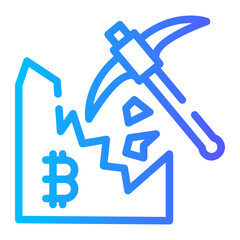 crypto mining pickaxe icon