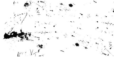 Black grunge effect on white background. Scratched dotted texture. Vector dust texture overlay grunge effect abstract background.