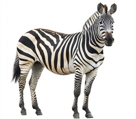 Fototapeta premium zebra isolated on white