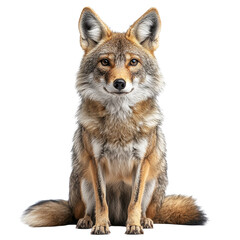 Fototapeta premium Jackal isolated on transparent background.