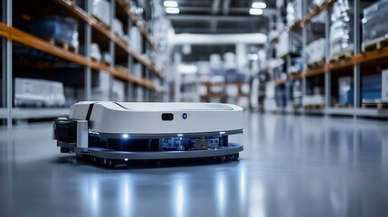 Automated Guided Vehicle Moving in Warehouse for Logistics