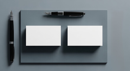 Elegant Business Card Mockup Professional Design Template for Your Brand