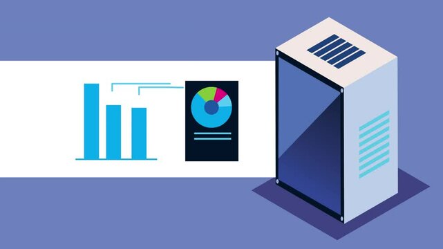 
isometric data center management tech