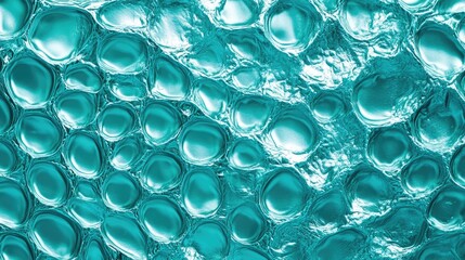 This image features a vibrant turquoise abstract texture, resembling a three-dimensional bubble wrap effect, perfect for backgrounds