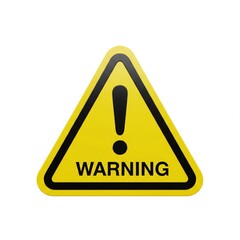 yellow warning sign