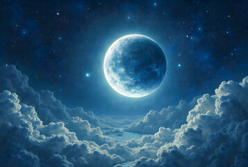 moon and clouds