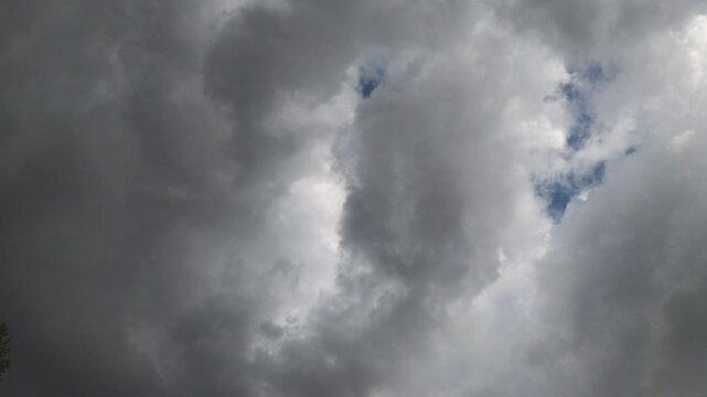 Drone ascending with views of cloud formation