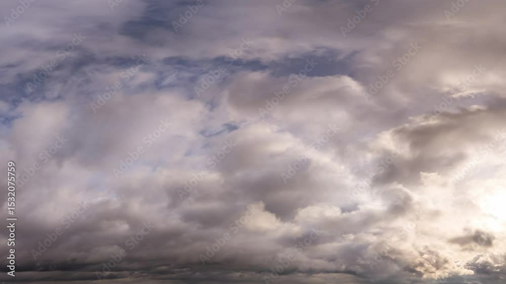 Wall mural cloudscape animation cinemagraph loop of moving clouds