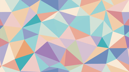 Fototapeta premium Pastel geometric abstract background with transparent triangles suitable for creative designs