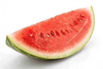 A single slice of juicy watermelon