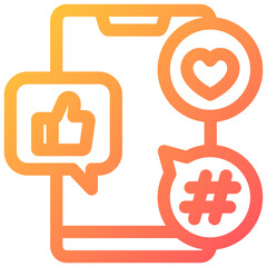 Obraz premium Social Media Icon