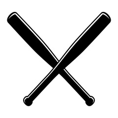 Baseball bat icon vector. Baseball illustration sign. Sport symbol. Softball logo.