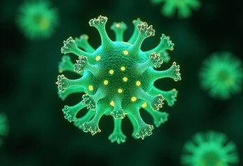 Close up of Virus Form Art