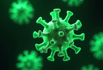 Close up image of virus art