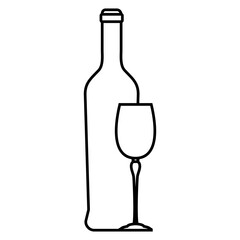 Wine icon vector. Wine shop illustration sign. wine tasting symbol or logo.