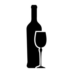 Wine icon vector. Wine shop illustration sign. wine tasting symbol or logo.