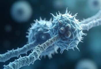 Close up of Virus Cell Art
