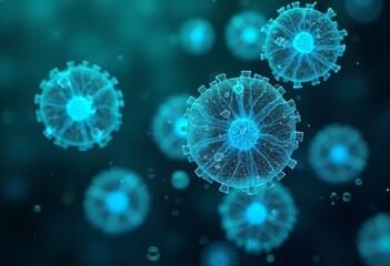 Blue virus art reappears