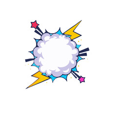 colored explosion vector icon for surprise