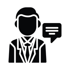 Consultant Vector Icon which can easily modify or edit