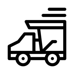 Articulated Dump Truck line icon