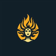 Fire goddess logo