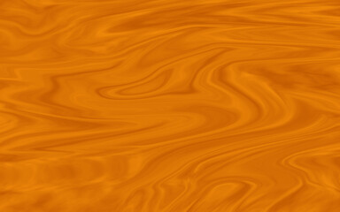 Abstract orange liquid marble texture background swirl pattern design