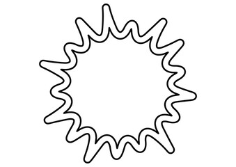 破裂したような装飾フレーム