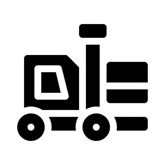 Forklift glyph icon