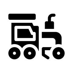 Grader glyph icon
